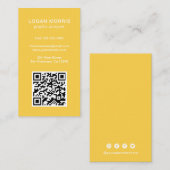 Einfaches QR-Code modern Visitenkarte (Vorne/Hinten)