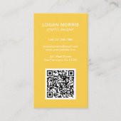 Einfaches QR-Code modern Visitenkarte (Vorderseite)