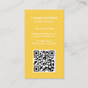 Einfaches QR-Code modern Visitenkarte