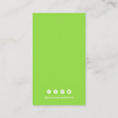 Einfaches QR-Code modern Visitenkarte (Rückseite)