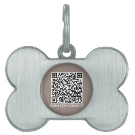 Einfaches QR-Code-Scan-Kontaktinfos Greed Hund Tiermarke