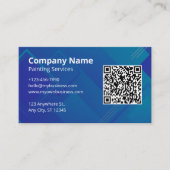 Einfaches QR-Code-Scannable-Logo Visitenkarte (Vorderseite)