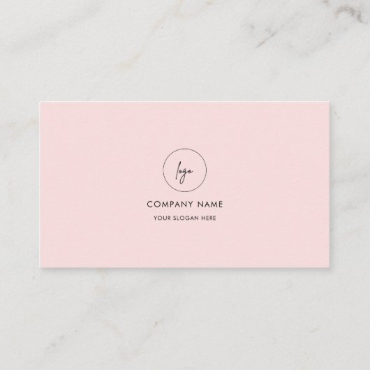 Einfaches QR-Code Schwarz/Rosa-Logo für soziale Me Visitenkarte (Rückseite)