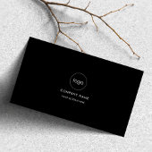 Einfaches QR-Code Schwarz-Weiß-Logo für soziale Me Visitenkarte