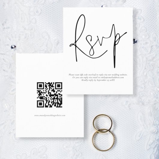 Einfaches QR Code Skript Hochzeit RSVP