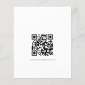 Einfaches QR Code Skript Hochzeit RSVP (Rückseite)