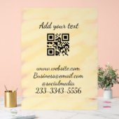 Einfaches QR-Code, um den Klassiker Ihres Namens h Acrylschild (Hochzeit)