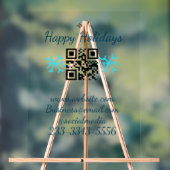 Einfaches QR-Code, um den Klassiker Ihres Namens h Acrylschild (Neutral)