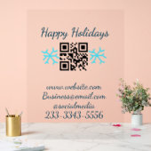 Einfaches QR-Code, um den Klassiker Ihres Namens h Acrylschild (Hochzeit)