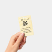 Einfaches QR-Code, um den Klassiker Ihres Namens h Ausweis (Handheld)