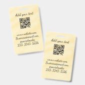 Einfaches QR-Code, um den Klassiker Ihres Namens h Ausweis (Front & Back)