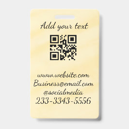 Einfaches QR-Code, um den Klassiker Ihres Namens h Ausweis