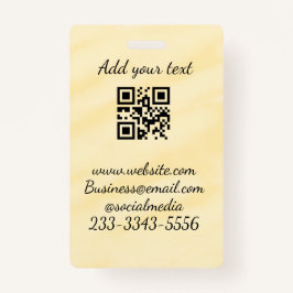 Einfaches QR-Code, um den Klassiker Ihres Namens h Ausweis