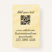 Einfaches QR-Code, um den Klassiker Ihres Namens h Ausweis (Rückseite)