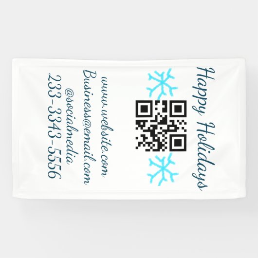 Einfaches QR-Code, um den Klassiker Ihres Namens h Banner (Horizontal)