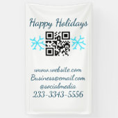 Einfaches QR-Code, um den Klassiker Ihres Namens h Banner (Vertikal)