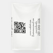 Einfaches QR-Code, um den Klassiker Ihres Namens h Banner (Vertikal)