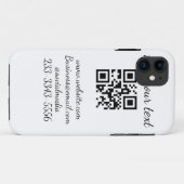 Einfaches QR-Code, um den Klassiker Ihres Namens h Case-Mate iPhone Hülle (Rückseite (Horizontal))