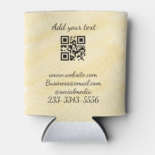 Einfaches QR-Code, um den Klassiker Ihres Namens h Dosenkühler (Vorderseite)