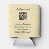 Einfaches QR-Code, um den Klassiker Ihres Namens h Dosenkühler (Rückseite)