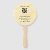 Einfaches QR-Code, um den Klassiker Ihres Namens h Fächer (Rückseite)