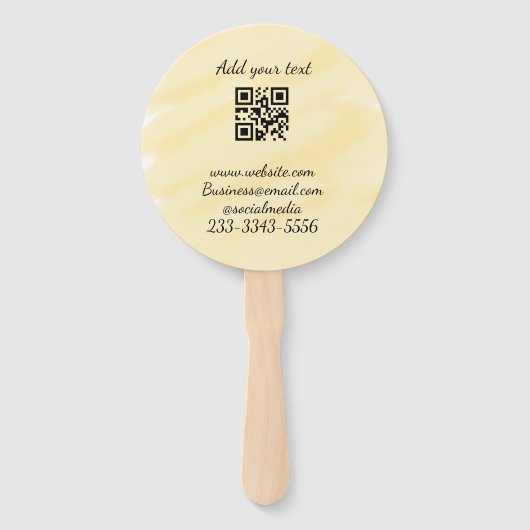 Einfaches QR-Code, um den Klassiker Ihres Namens h Fächer (Rückseite)