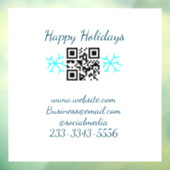 Einfaches QR-Code, um den Klassiker Ihres Namens h Fensteraufkleber (Blatt 3)