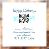 Einfaches QR-Code, um den Klassiker Ihres Namens h Fensteraufkleber (Blatt 2)