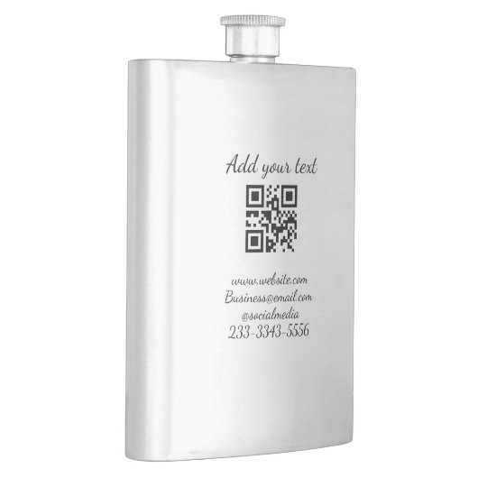 Einfaches QR-Code, um den Klassiker Ihres Namens h Flachmann (Rechts)