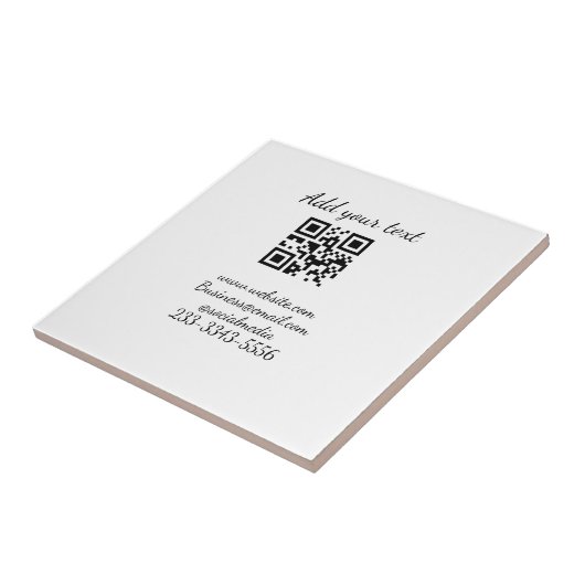 Einfaches QR-Code, um den Klassiker Ihres Namens h Fliese (Seite)