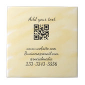 Einfaches QR-Code, um den Klassiker Ihres Namens h Fliese (Vorderseite)