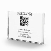 Einfaches QR-Code, um den Klassiker Ihres Namens h Fotoblock (Rechts)