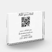 Einfaches QR-Code, um den Klassiker Ihres Namens h Fotoblock (Links)