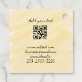 Einfaches QR-Code, um den Klassiker Ihres Namens h Geschenkanhänger (Rückseite)