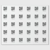 Einfaches QR-Code, um den Klassiker Ihres Namens h Geschenkpapier (Flach)