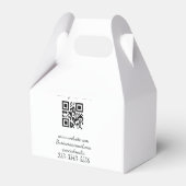 Einfaches QR-Code, um den Klassiker Ihres Namens h Geschenkschachtel (Rückseite)