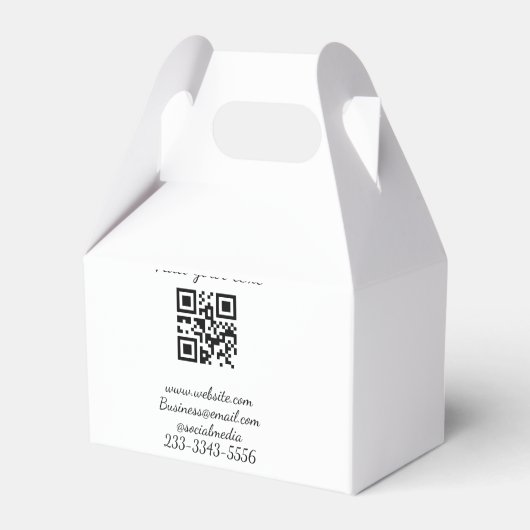 Einfaches QR-Code, um den Klassiker Ihres Namens h Geschenkschachtel (Vorderseite)