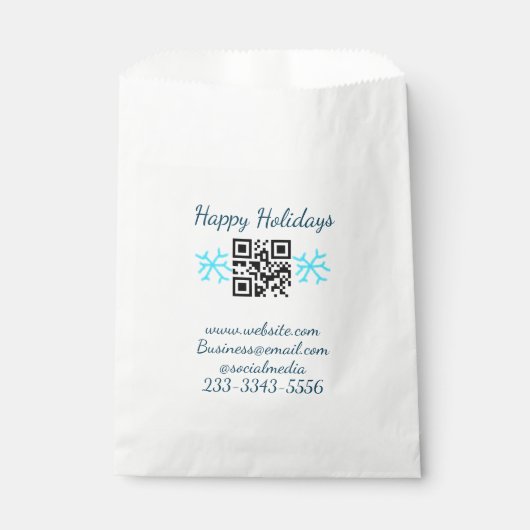 Einfaches QR-Code, um den Klassiker Ihres Namens h Geschenktütchen (Vorderseite)