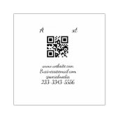 Einfaches QR-Code, um den Klassiker Ihres Namens h Gummistempel (Prägung)