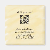 Einfaches QR-Code, um den Klassiker Ihres Namens h Magnet (Vorne)