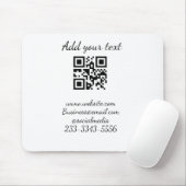 Einfaches QR-Code, um den Klassiker Ihres Namens h Mousepad (Mit Mouse)