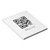 Einfaches QR-Code, um den Klassiker Ihres Namens h Notizblock (angewinkelt)