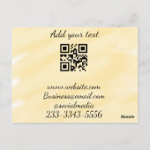 Einfaches QR-Code, um den Klassiker Ihres Namens h Postkarte (Rückseite)