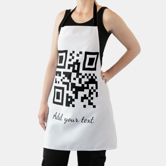Einfaches QR-Code, um den Klassiker Ihres Namens h Schürze (InSitu)