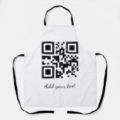 Einfaches QR-Code, um den Klassiker Ihres Namens h Schürze (Vorderseite)