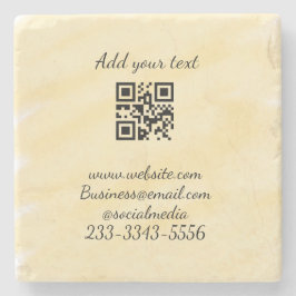 Einfaches QR-Code, um den Klassiker Ihres Namens h Steinuntersetzer