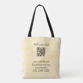 Einfaches QR-Code, um den Klassiker Ihres Namens h Tasche (Rückseite)