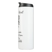 Einfaches QR-Code, um den Klassiker Ihres Namens h Thermosbecher (Nach rechts gedreht)