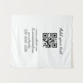 Einfaches QR-Code, um den Klassiker Ihres Namens h Wandteppich (Vorderseite (Horizontal))