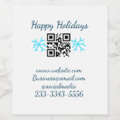 Einfaches QR-Code, um den Klassiker Ihres Namens h Weinetikett (Einzelnes Label)